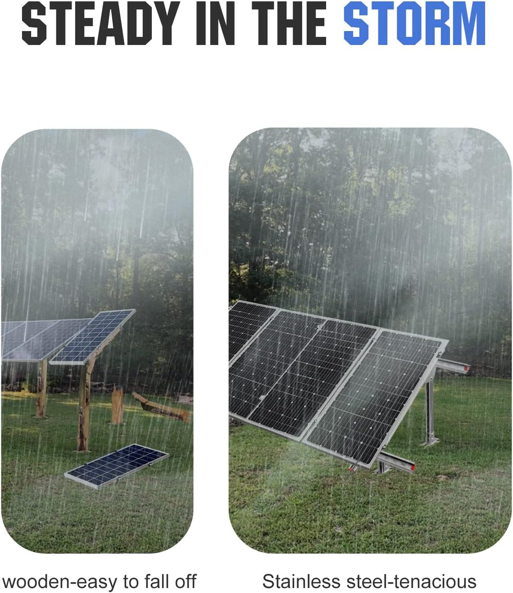 Adjustable Solar Panel Mounting Brackets Kit for 1-4pcs Solar Panels U370359