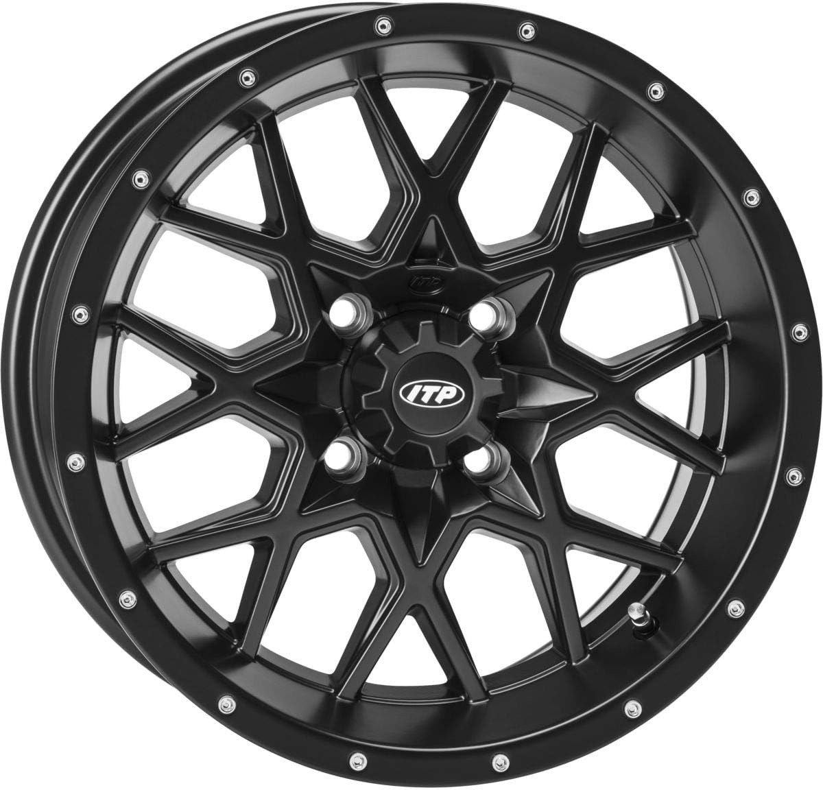Matte Black Wheel with Machined Finish (14x7/4x110mm) J897842
