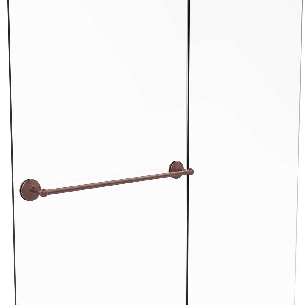 30 inch Antique Copper Shower Door Towel Bar V240