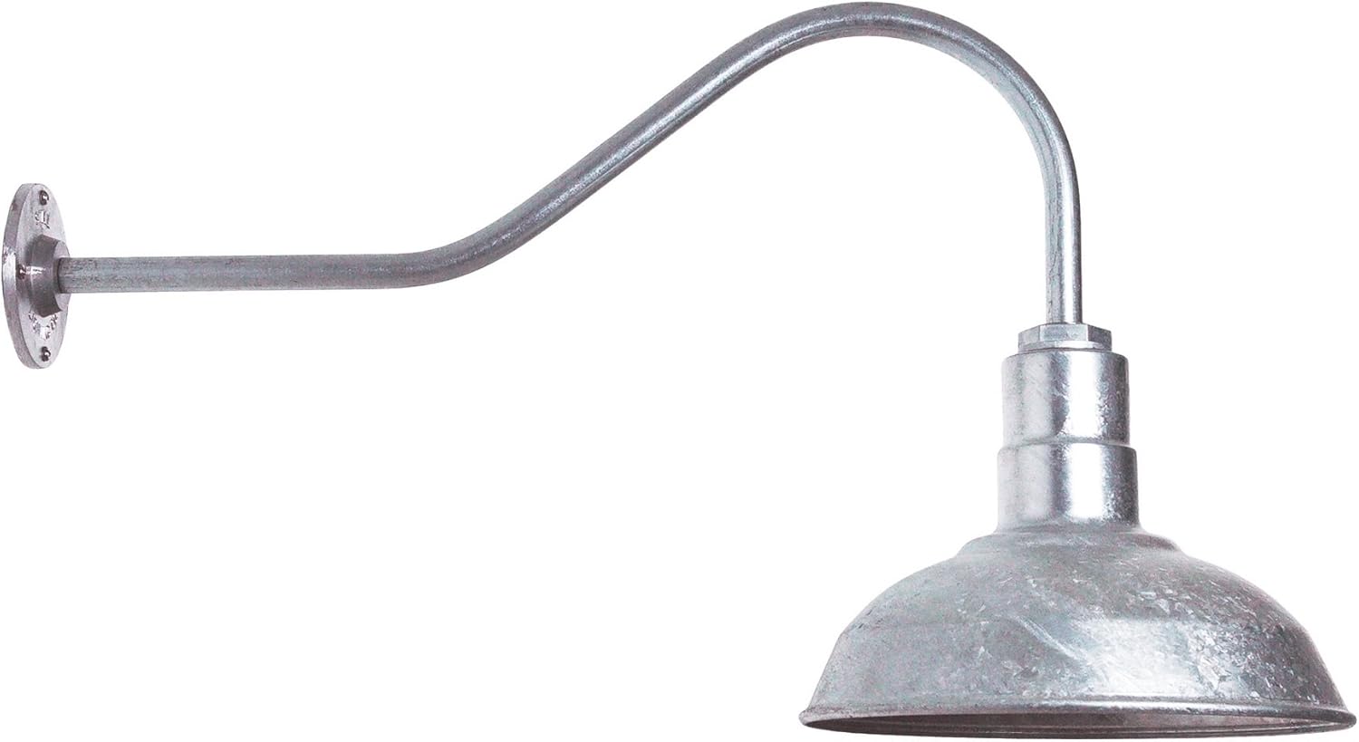 Green 16 Gooseneck Steel Dome Barn Light E6992