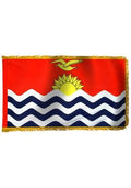 3ft. x 5ft. Kiribati Flag with Side Pole Sleeve and Fringe U64765