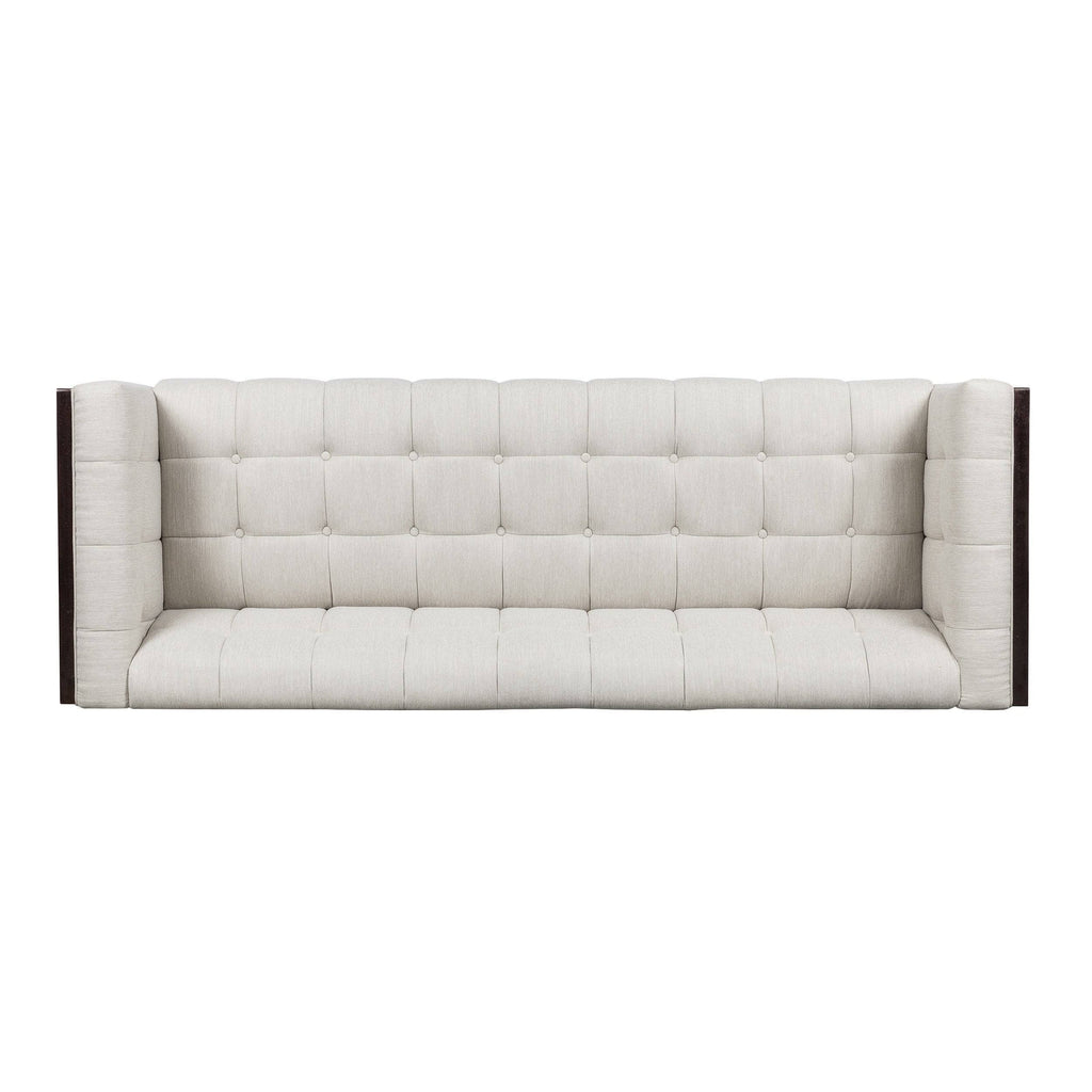 Tufted 3 Seater Sofa Beige/Brown N385