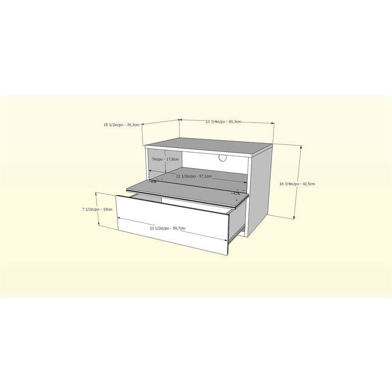 4 Piece Queen Size Bedroom Set Walnut White M811412
