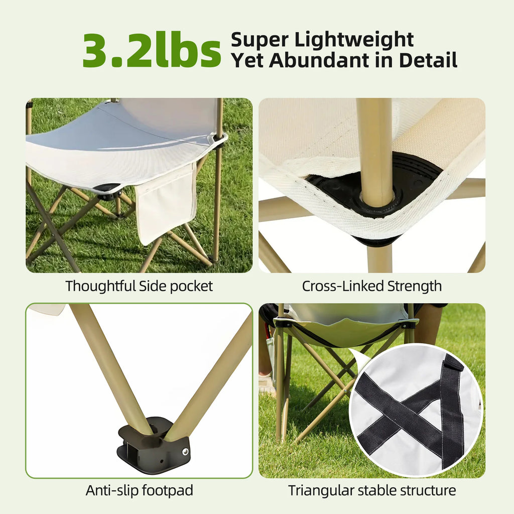 Camping Portable Folding Tables & 2Pcs Chairs Set with Carrying Storage Bag M57117