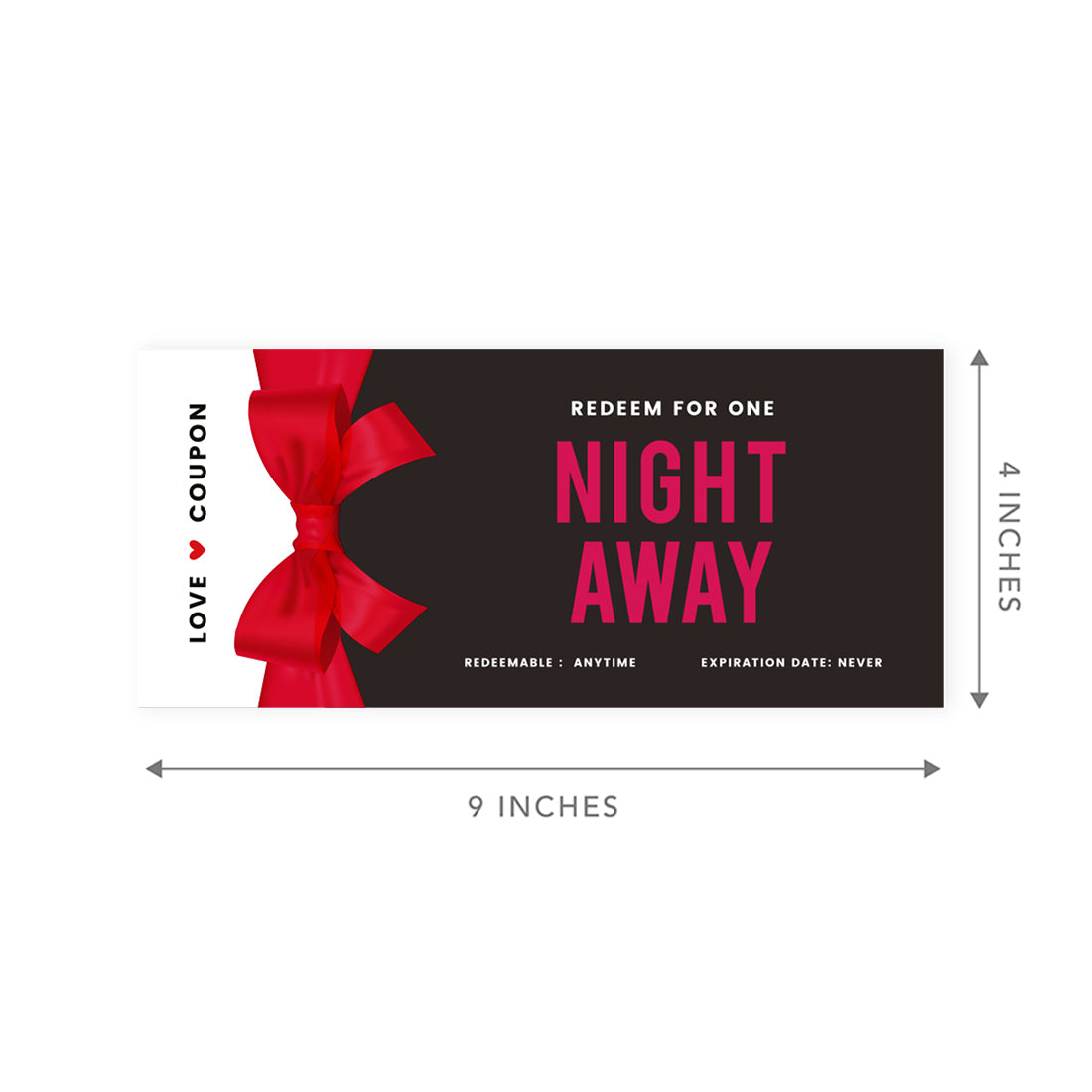 16-Pk Red Bow Coupons D504