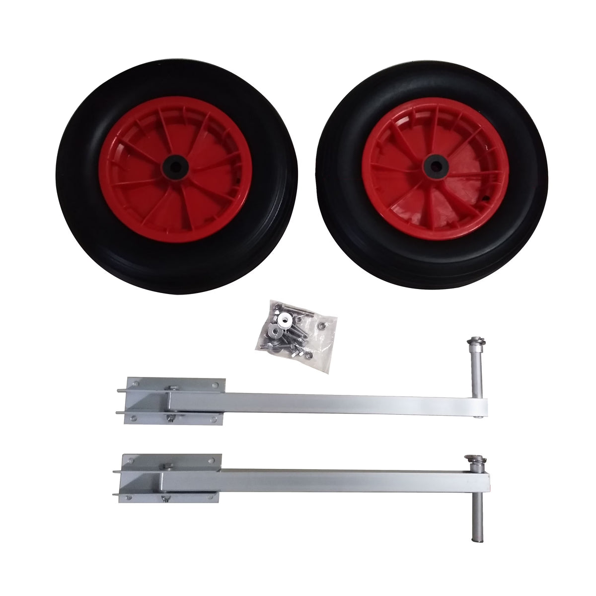 Pair of Heavy Duty Aluminum Alloy Wheels for Inflatable Boats V91957