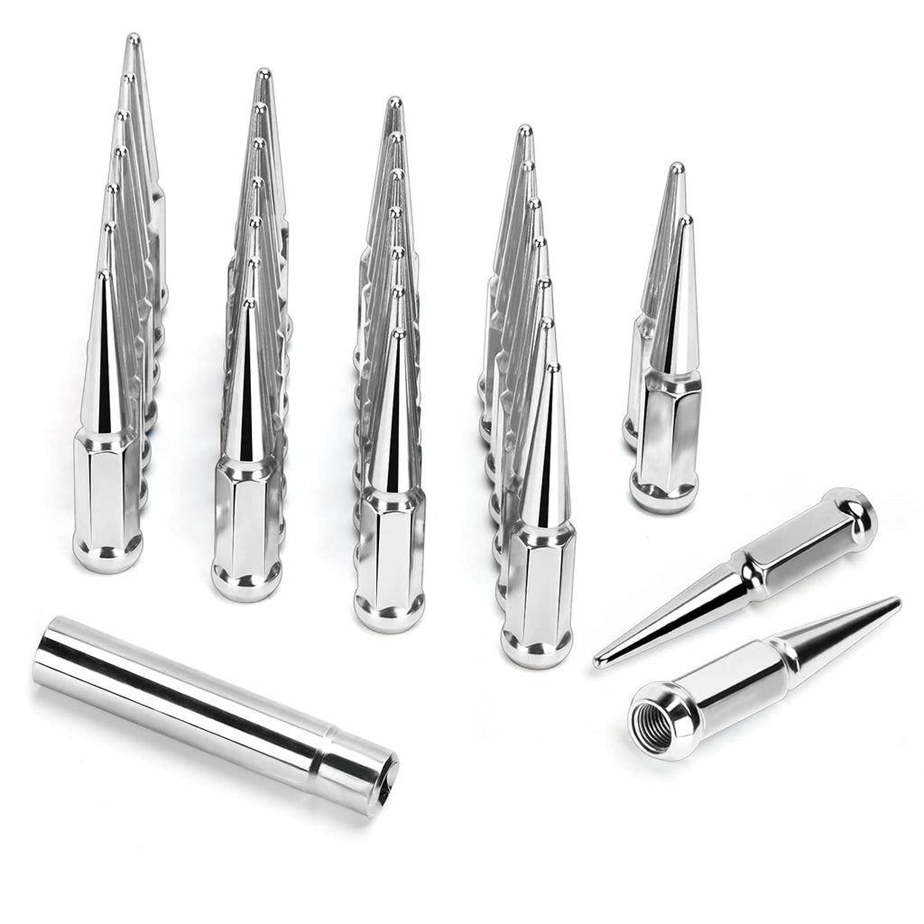 32pcs Chrome Conical Closed End Bulge Acorn Lug Nuts X17664