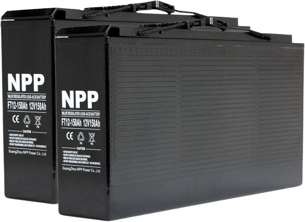 12V 150Ah Front Access AGM Deep Cycle SLA Battery (2 Pack) U39332