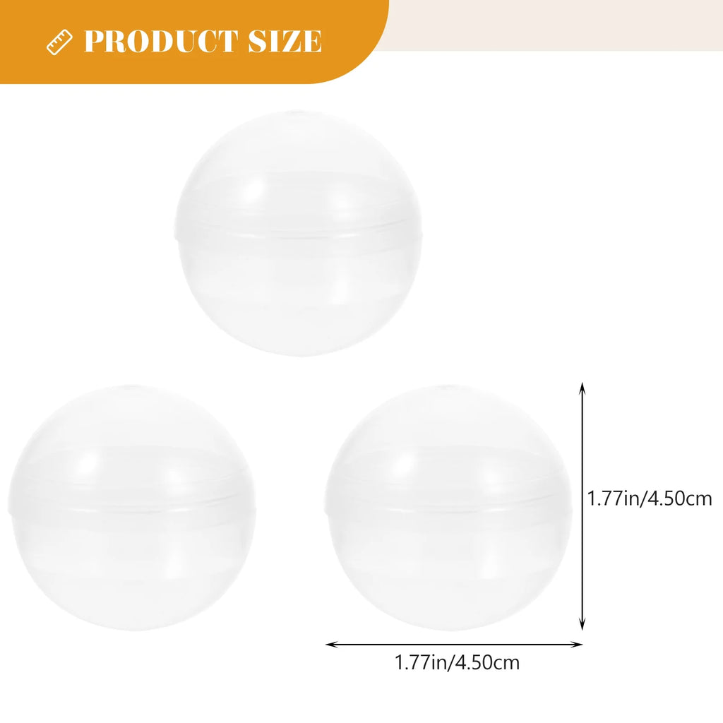 200 pcs Clear Plastic Fillable Balls U683277
