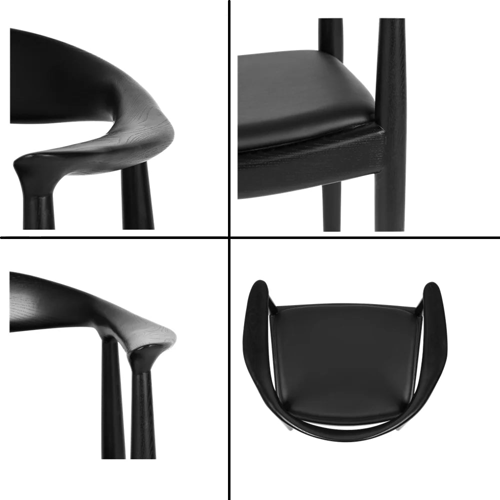 Upholstered Dining Chairs with PU Leather Cushion Seat R3999