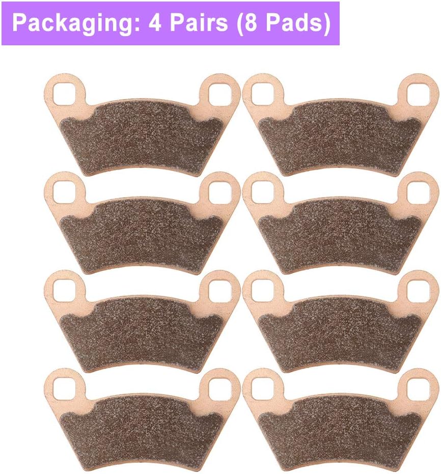 Brake Pads Front and Rear Sintered Replacement Kits Pack of 2 Y74542