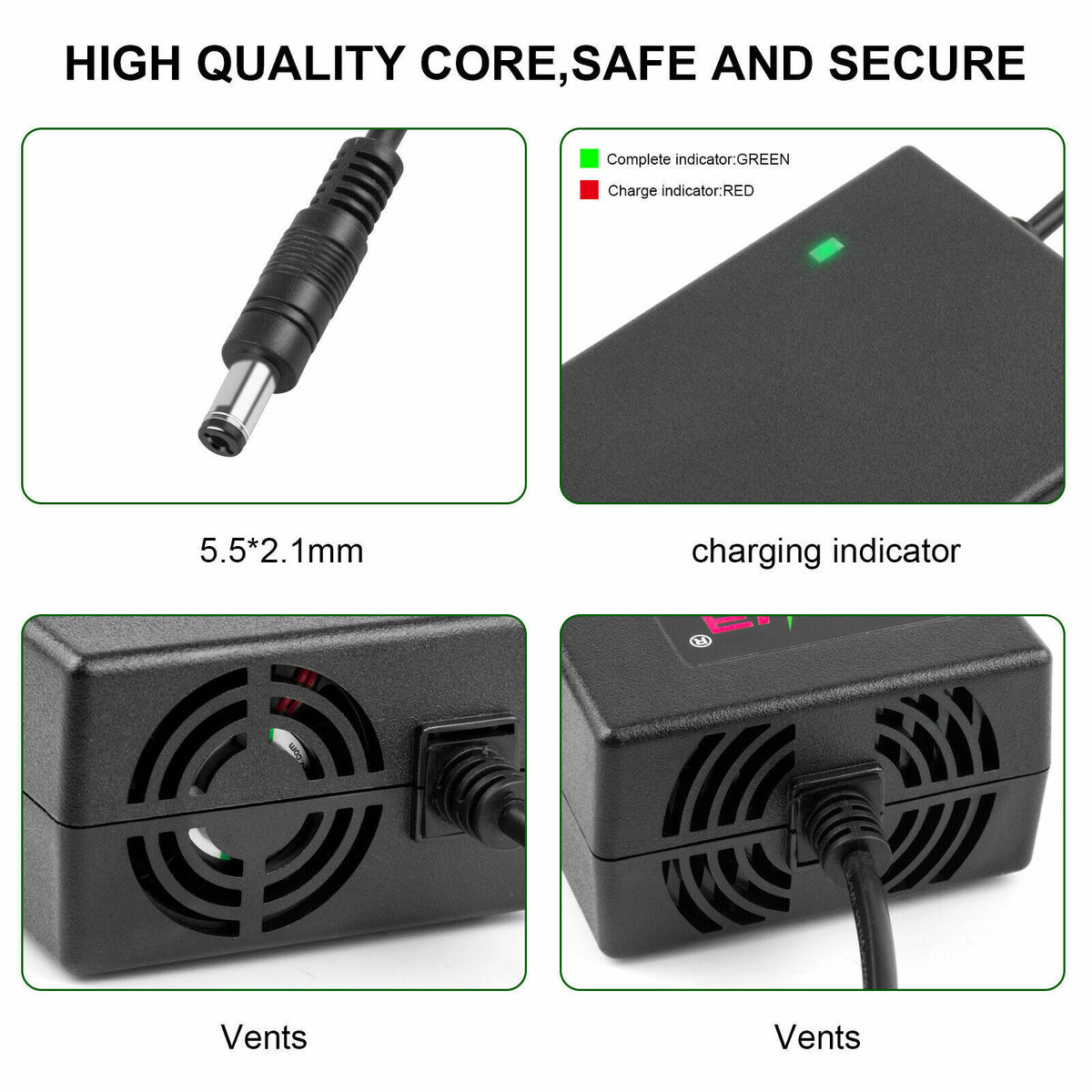 54.6V2A Charger Adapter for 48V Li-ion Battery Ebike I597891