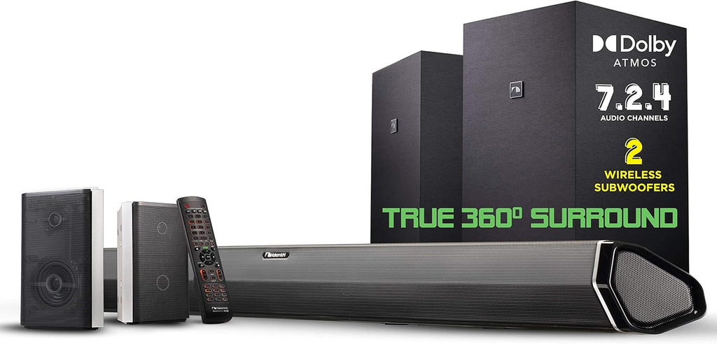 7.1.4 Channel 600W Soundbar with 8" Wireless Subwoofer and 2 Rear Surround Speakers X997