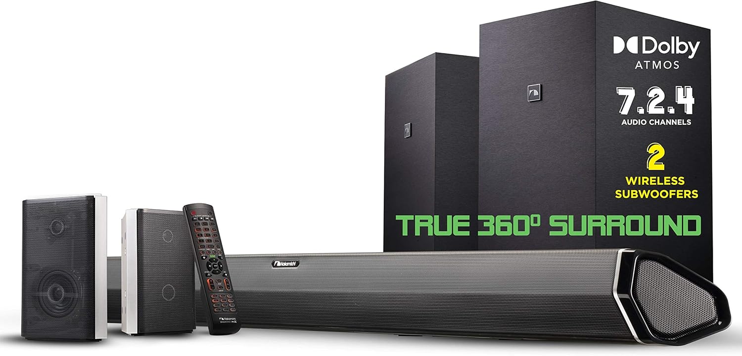 7.1.4 Channel 600W Soundbar with 8" Wireless Subwoofer and 2 Rear Surround Speakers X997