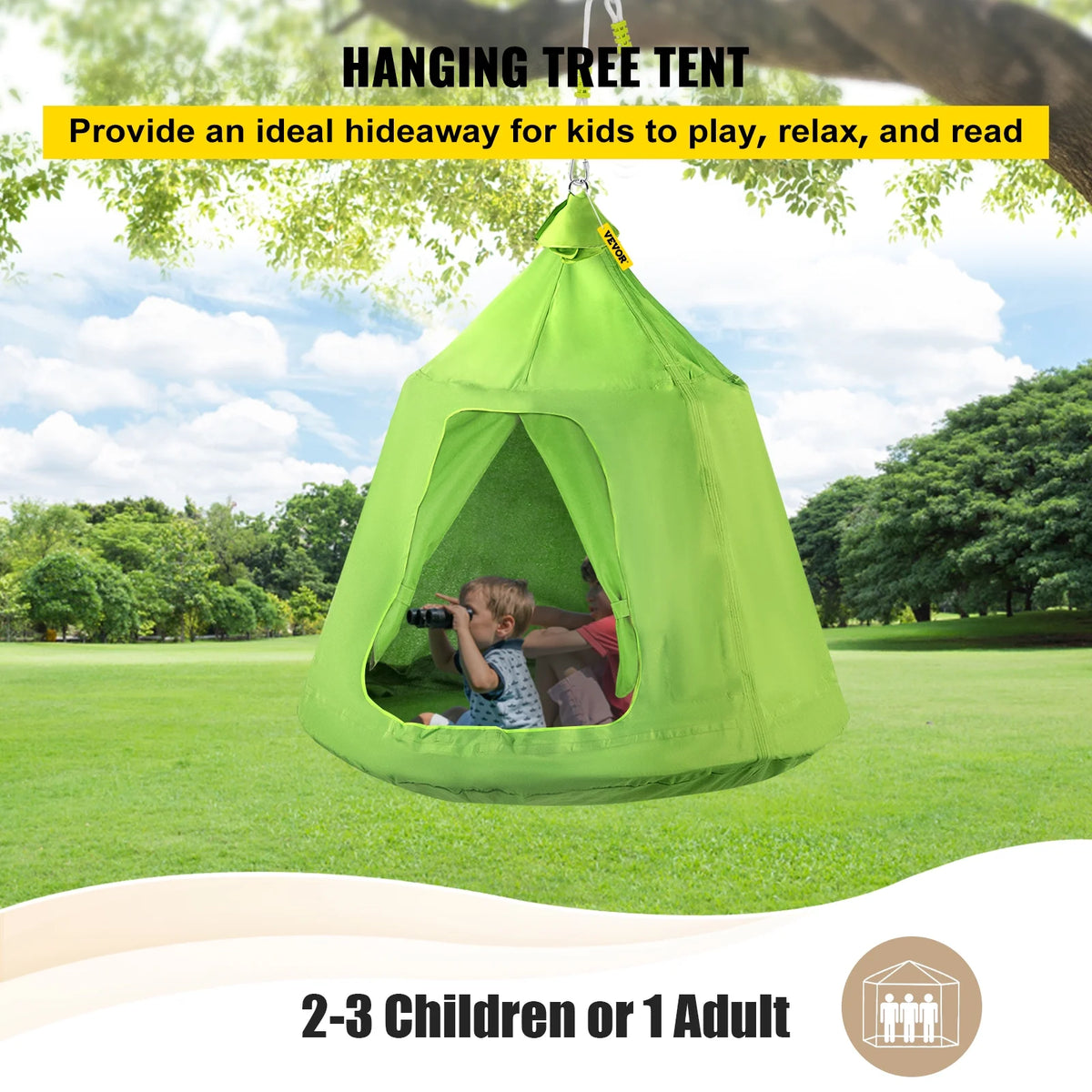 Green Hanging Tree Tent Hammock V499