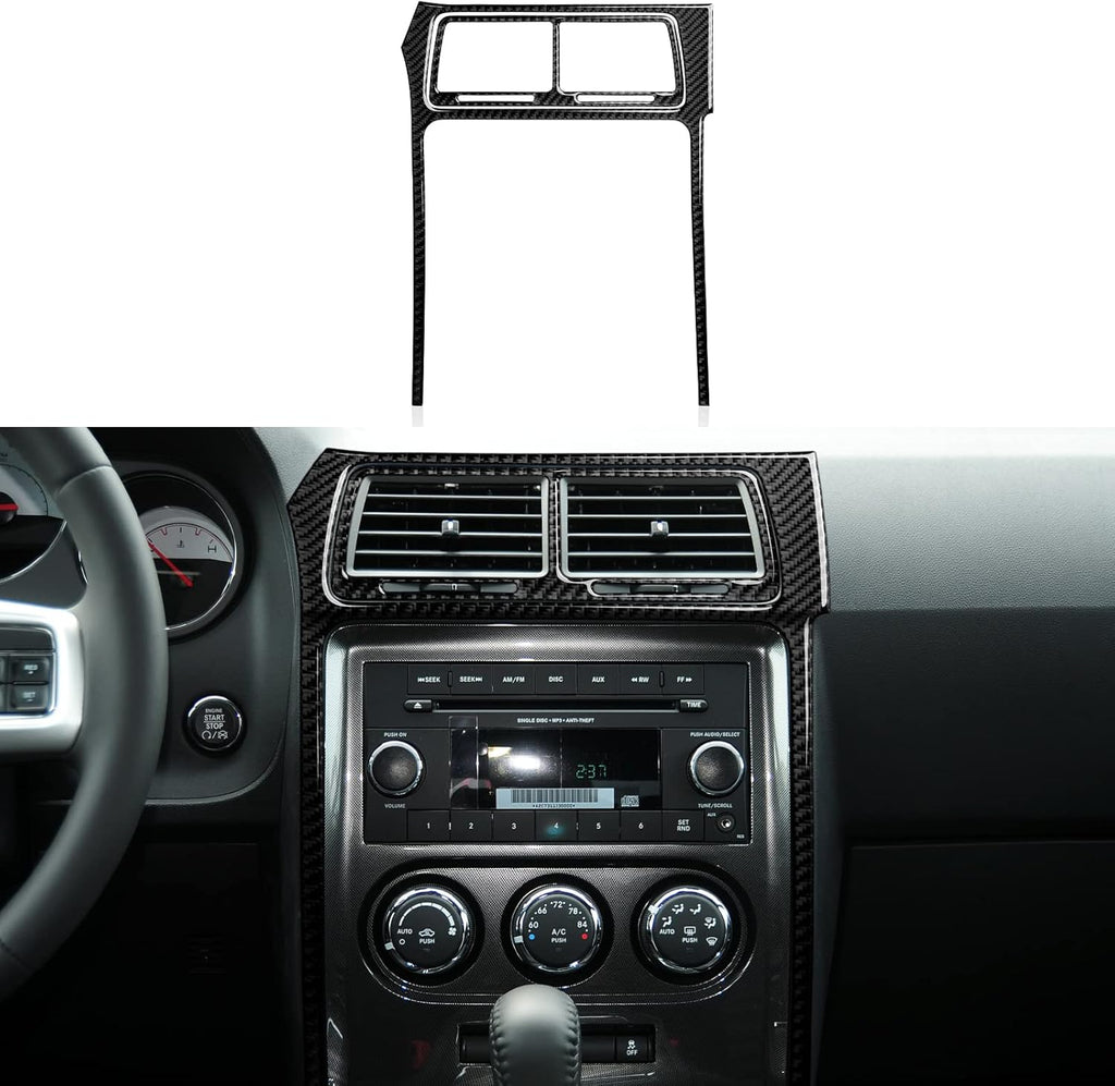 Carbon Fiber Center Console Dashboard Sticker Interior Trim Cover, Pack of 2 K557569