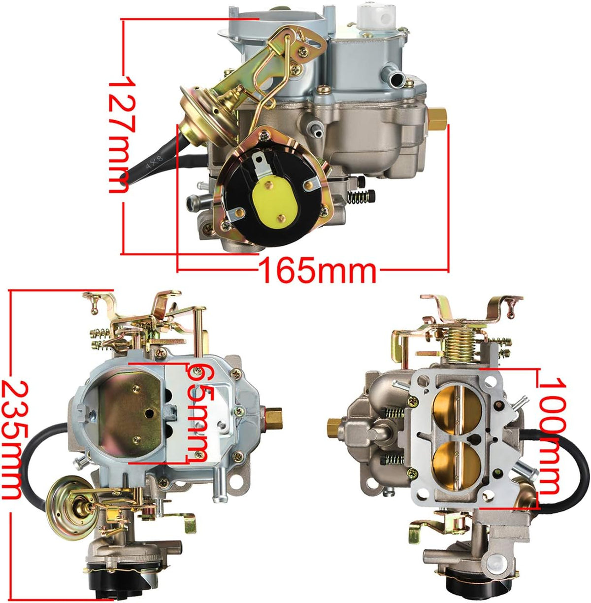 2 BARREL Carburetor Carb Compatible with 1983-1988 Jeep BBD 6 CYL Engine 4.2 L 258 CU Engines AMC - Automatic Choke J67294