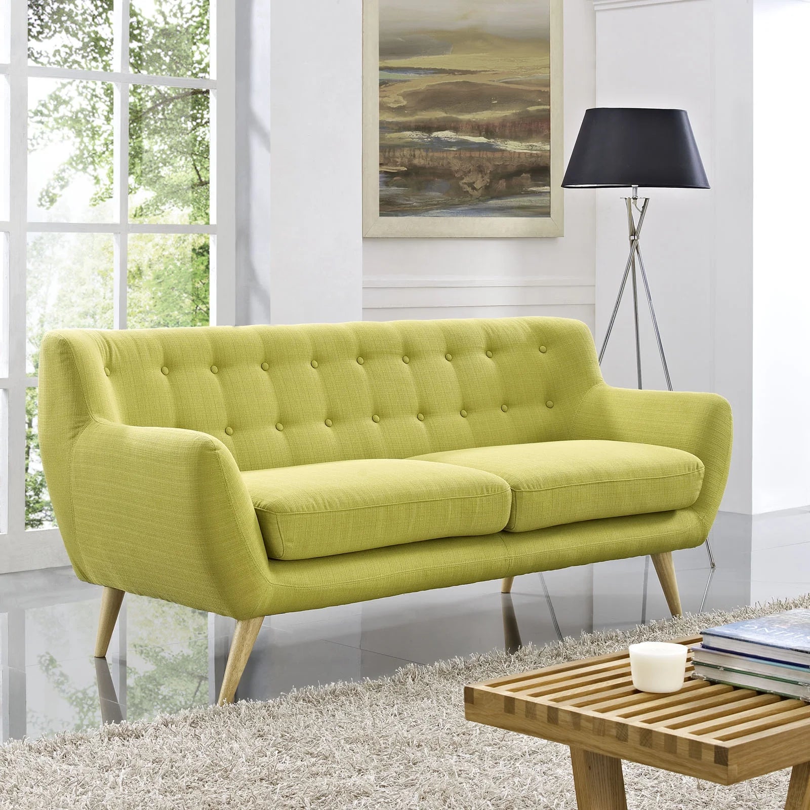 Green Fabric Sofa Z9195