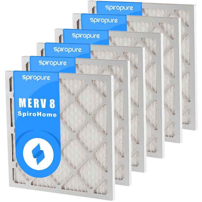 6 Pack MERV 8 Pleated Air Filters P246270