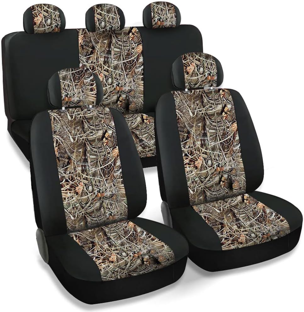 Pink Black 9pc Seat Covers E513