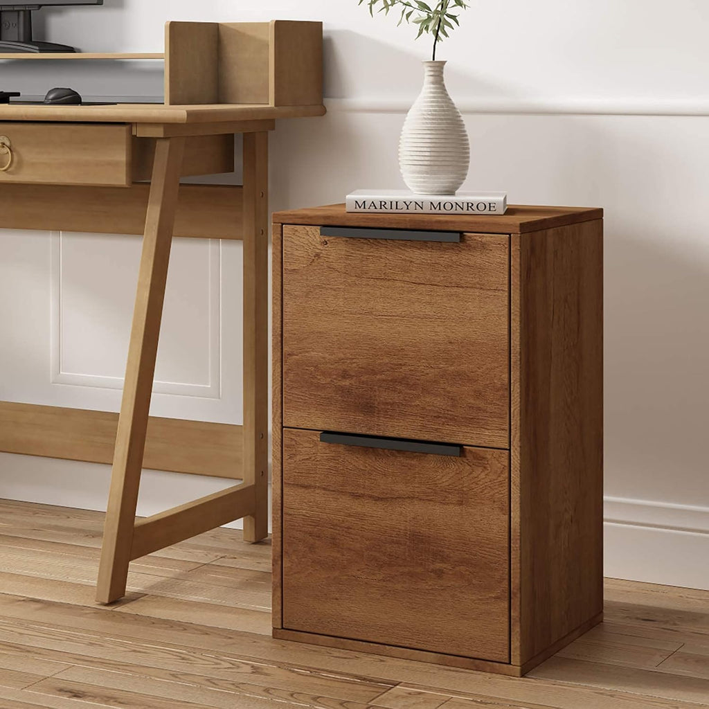 Grey 2 Drawer Wood File Cabinet T96913
