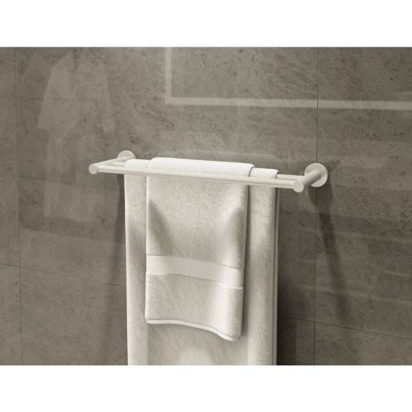 Satin Nickel Double Towel Bar F2799