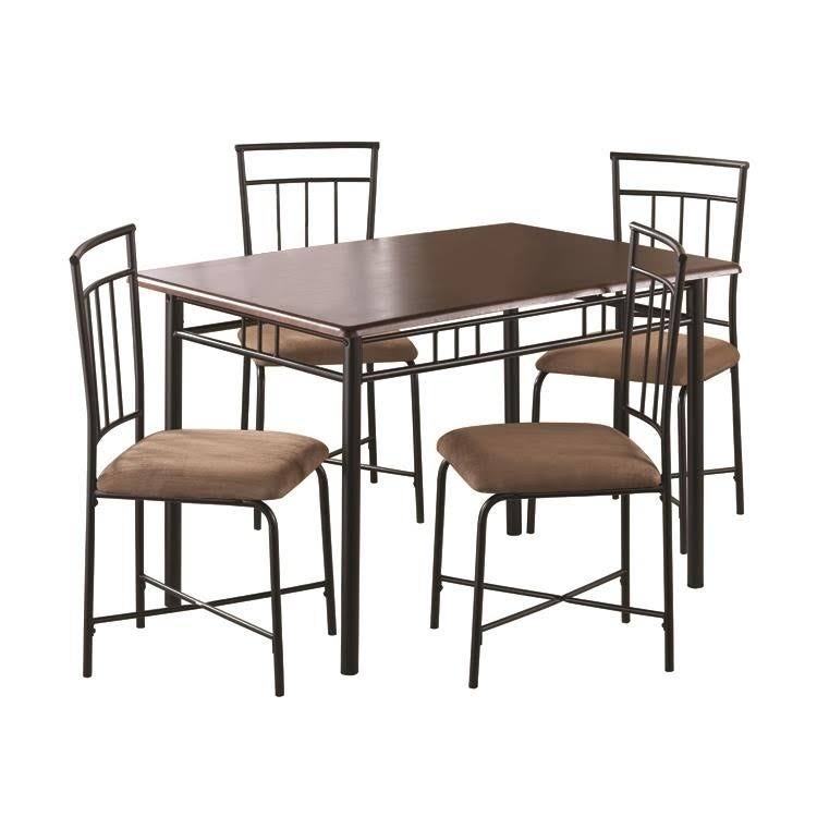 5-Piece Wood and Metal Dining Set G837144