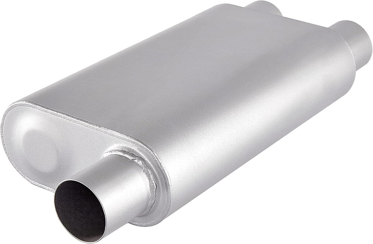 2.5 inch Inlet 2.5 inch Outlet Performance Exhaust Muffler Pack of 2 L9317