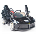 Black Battery Powered Ride on Toy Car with Remote Control U754980