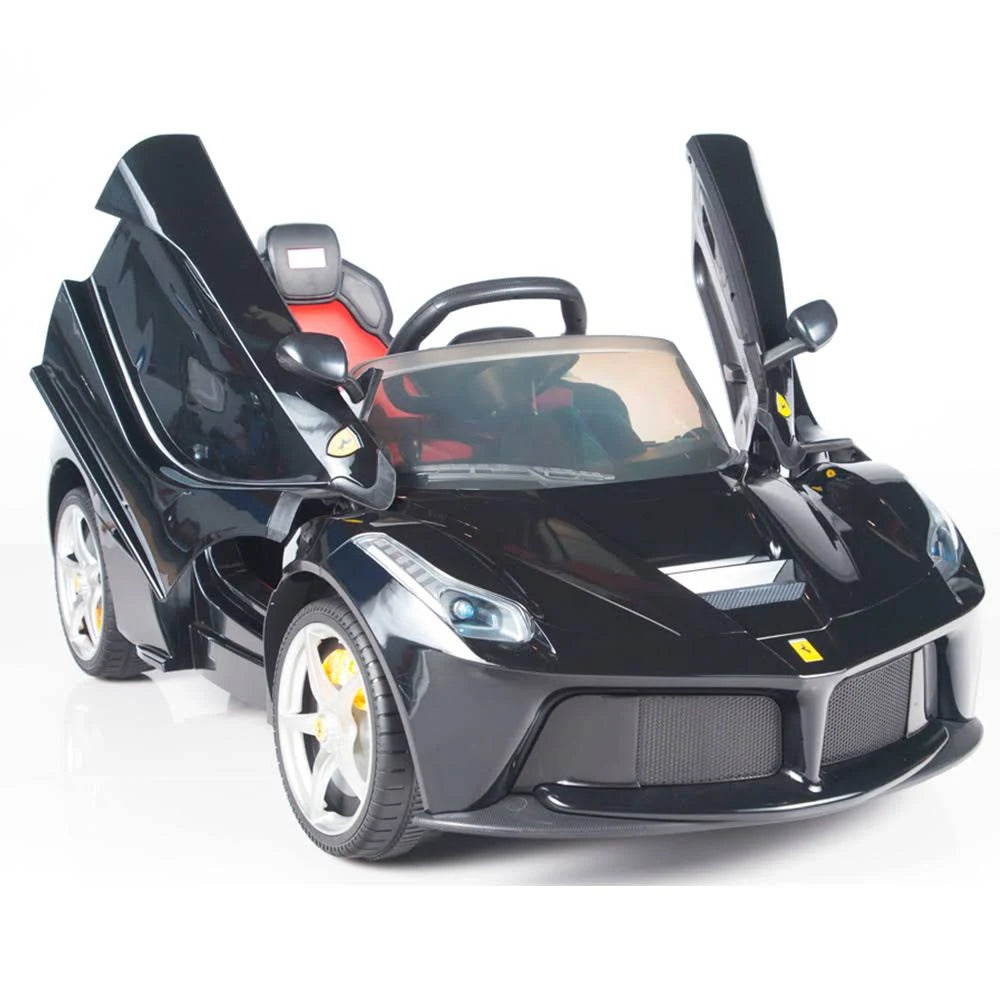 Black Battery Powered Ride on Toy Car with Remote Control U754980
