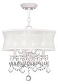 White 4 Light Convertible Chain Hang Ceiling Mount U547