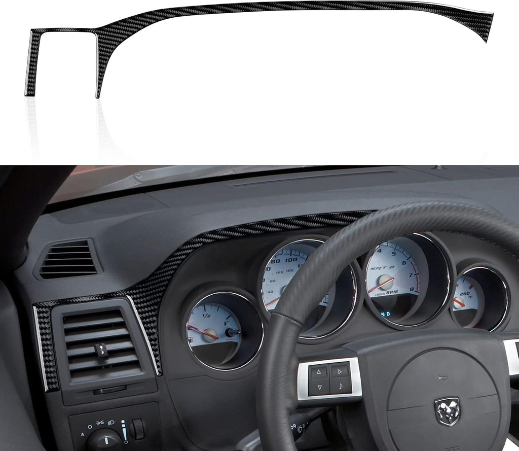 Carbon Fiber Center Console Dashboard Sticker Interior Trim Cover, Pack of 2 K557569