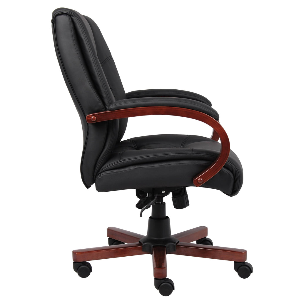 Cherry Mid Back Executive Wood Chair F2364