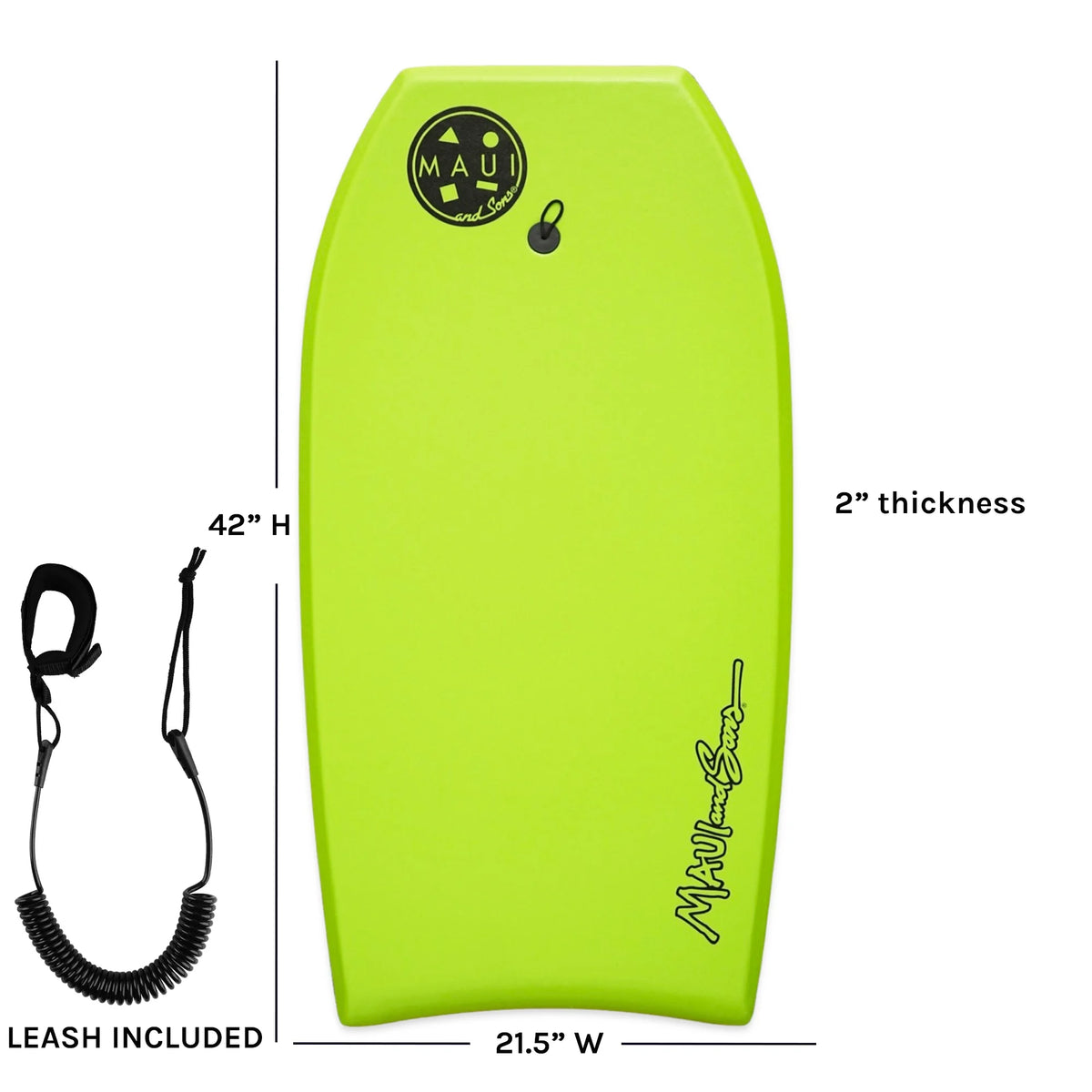 42 inch Lightweight Slick Bottom BodyBoard Surfing with Wrist Leash EPS Core Blue I936814