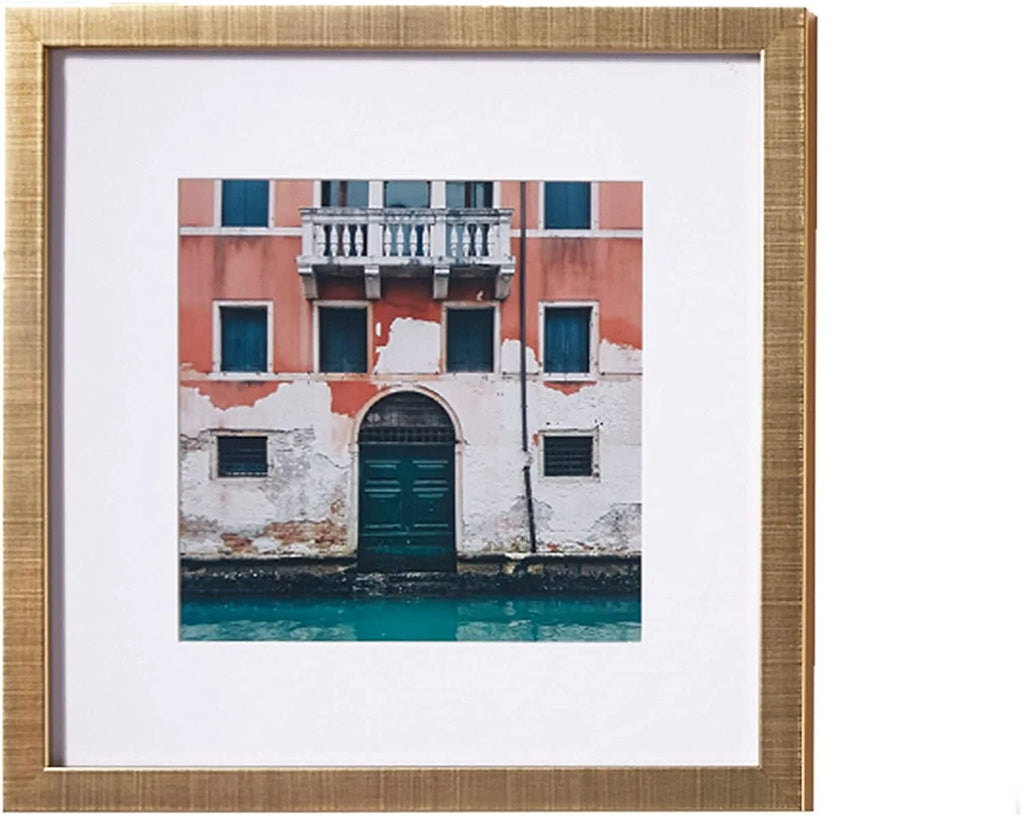 12x12 Matted Square Picture Frames (Gold, 4pk) O663301