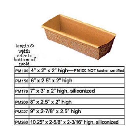 Paper Disposable Loaf Baking Mold, Case of 480 R161