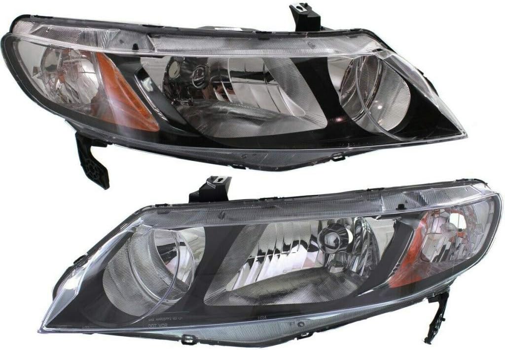 Passenger Side Headlight Unit for Honda Civic Sedan 2009 2010 2011 F288412