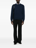 Prada triangle-logo knit sweater