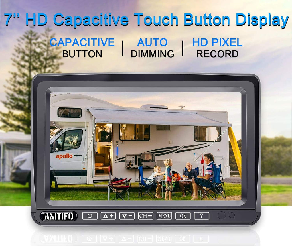 Wireless 7 Inch HD 1080P Backup Camera System with DVR Monitor U968123