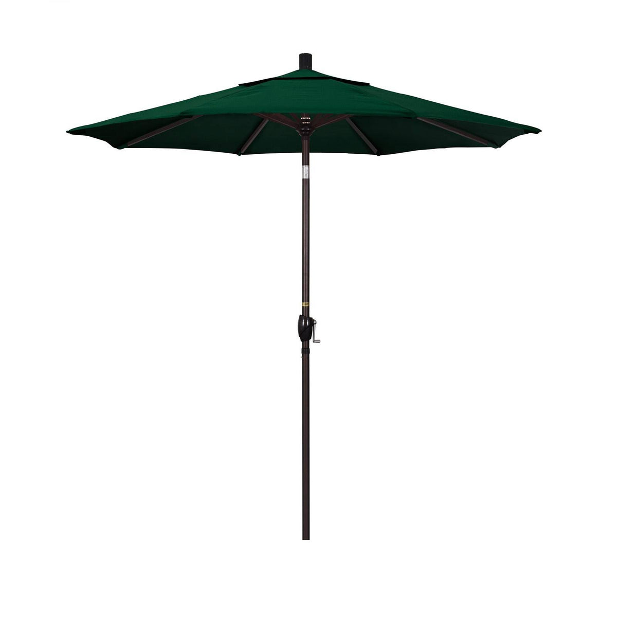 7.5 ft. Aluminum Push Button Tilt Market Umbrella Forest Green T30118