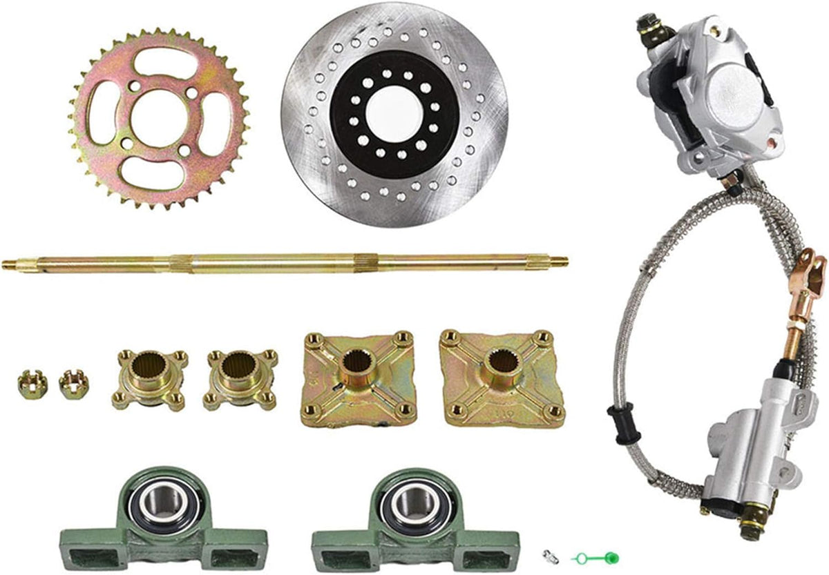32 Rear Axle Kit with Brake Assembly and Sprocket Hub E852