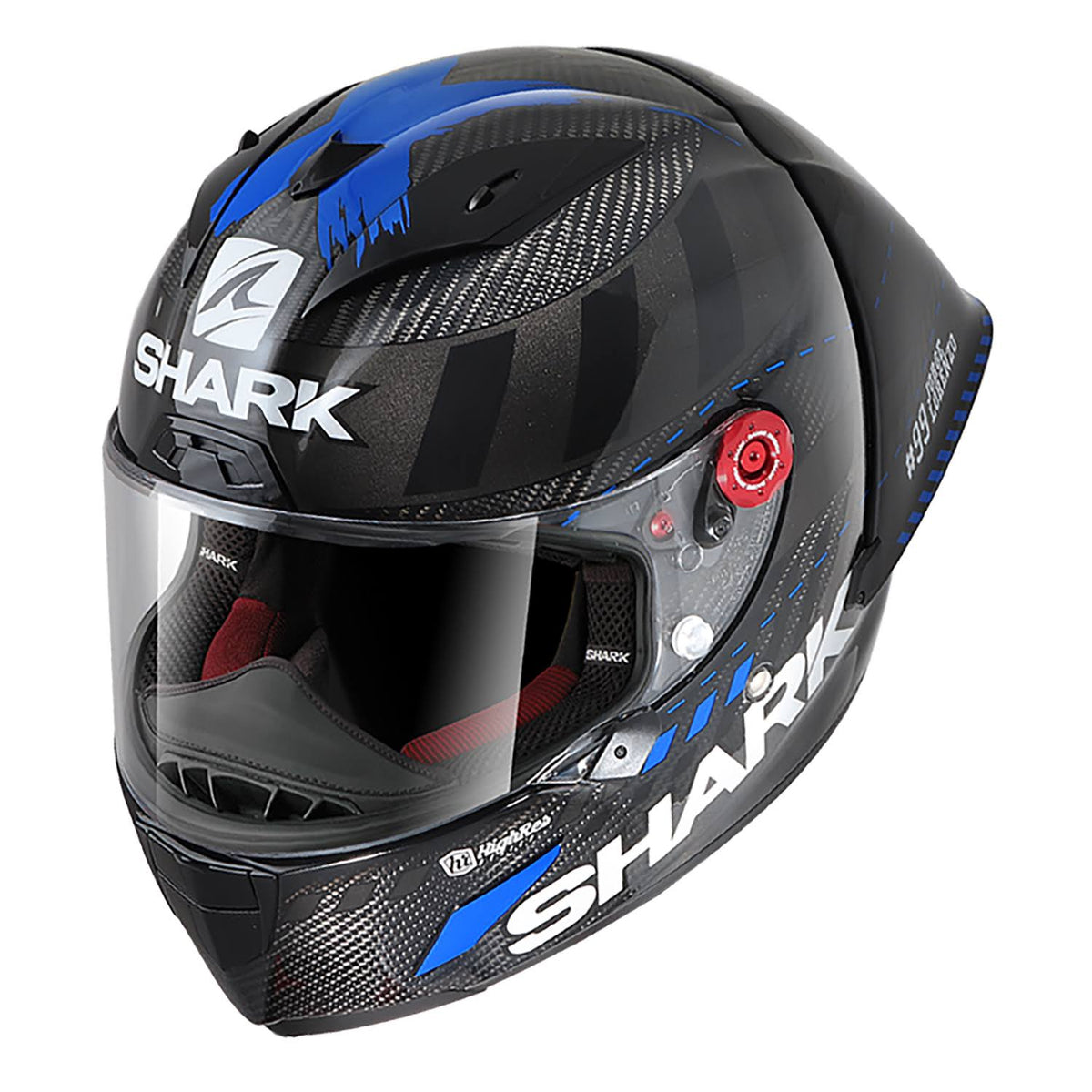 Carbon Anthracite Blue Motorcycle Helmet A69391