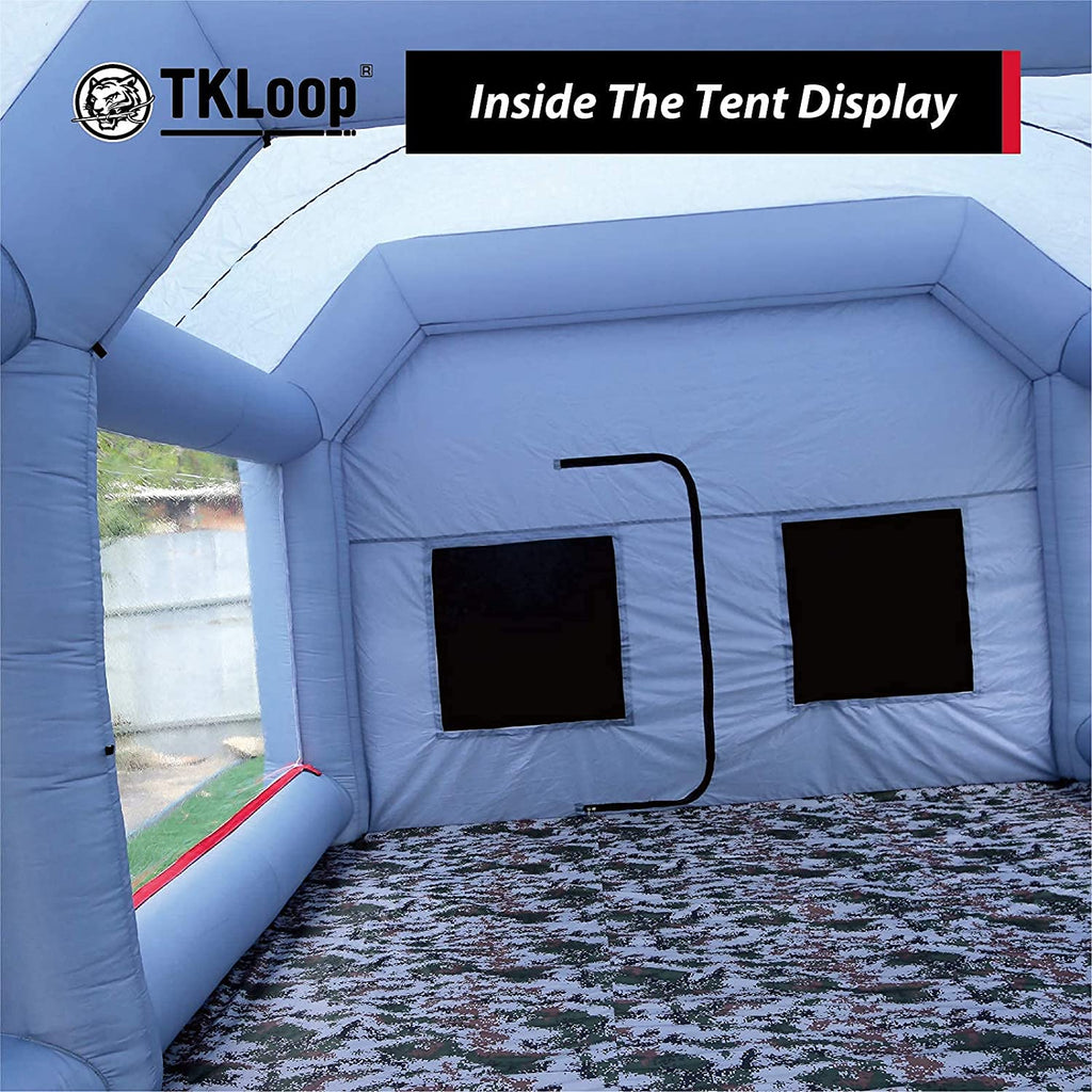 26X15X10Ft Inflatable Paint Booth Tent with Air Filter System and Blower R56331