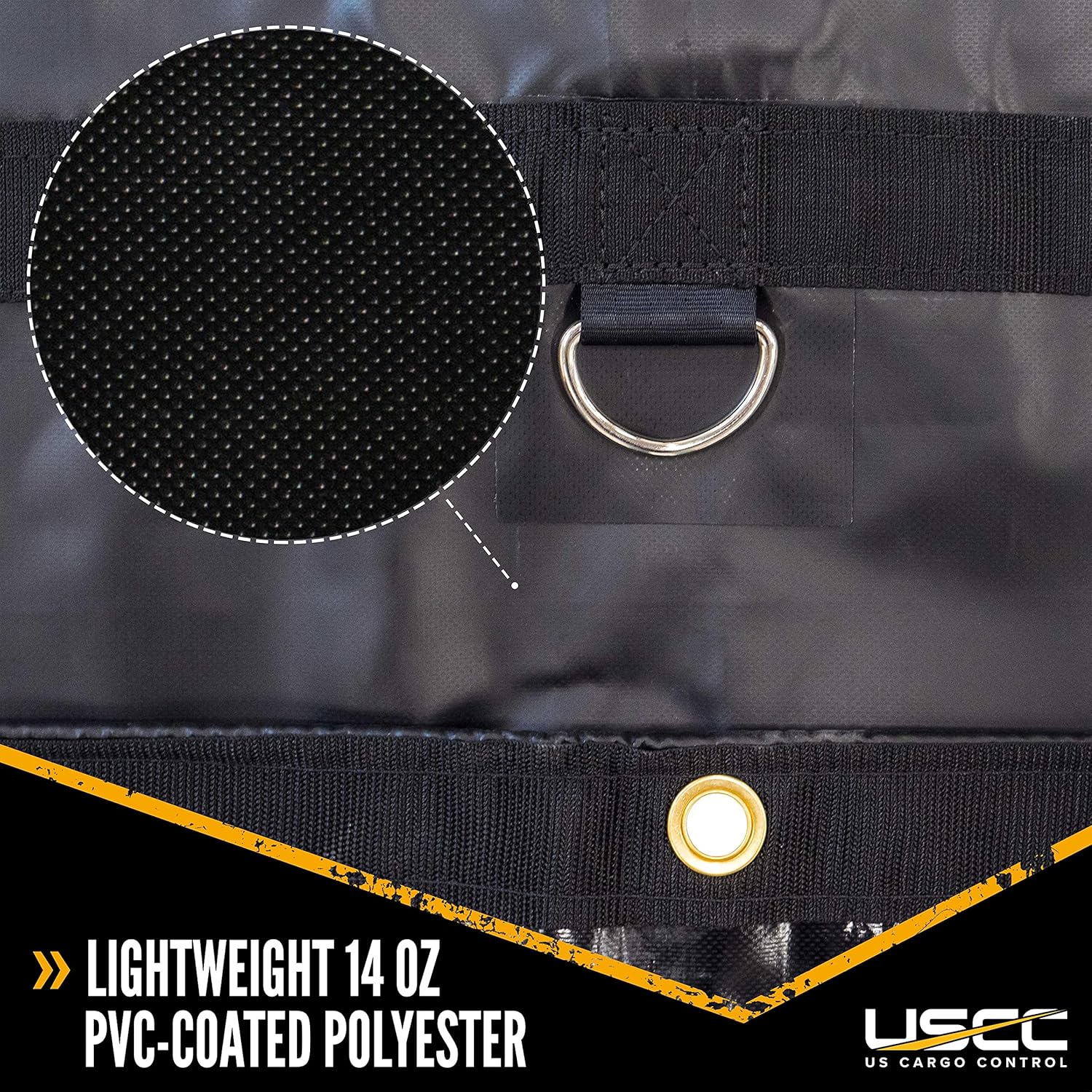 Lightweight Steel Tarp - 20 Foot x 16 Foot Flatbed Tarp - 14 Ounce PVC-Coated Polyester Waterproof Material I1475