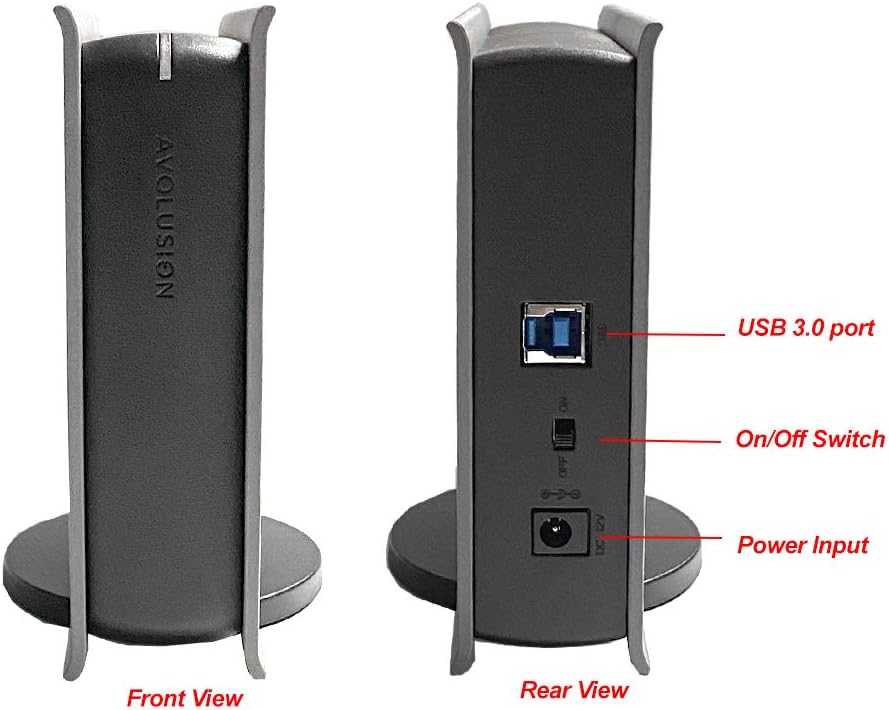 8TB USB 3.0 External Hard Drive (Grey) V1506