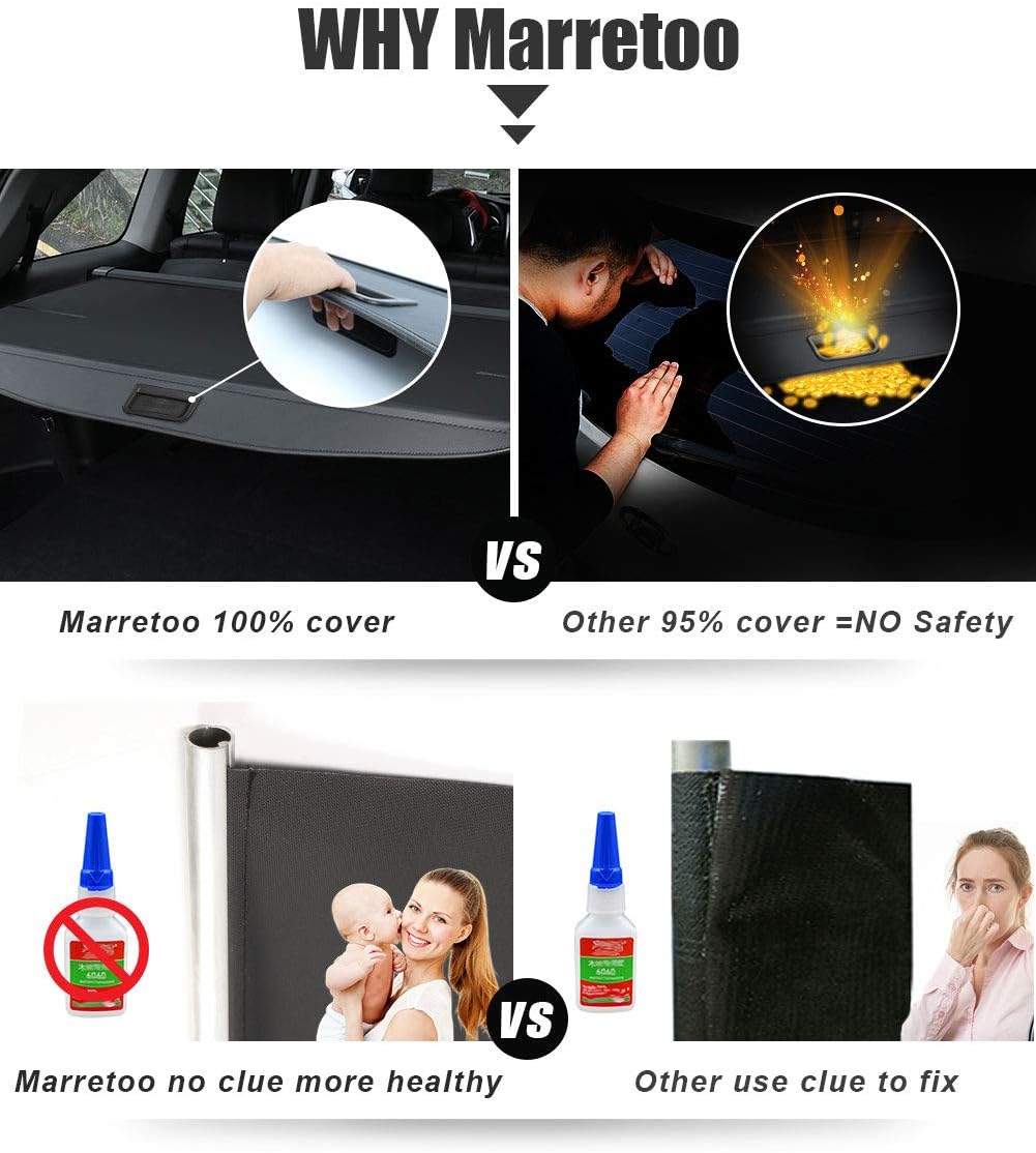 Black Retractable Cargo Cover D529826