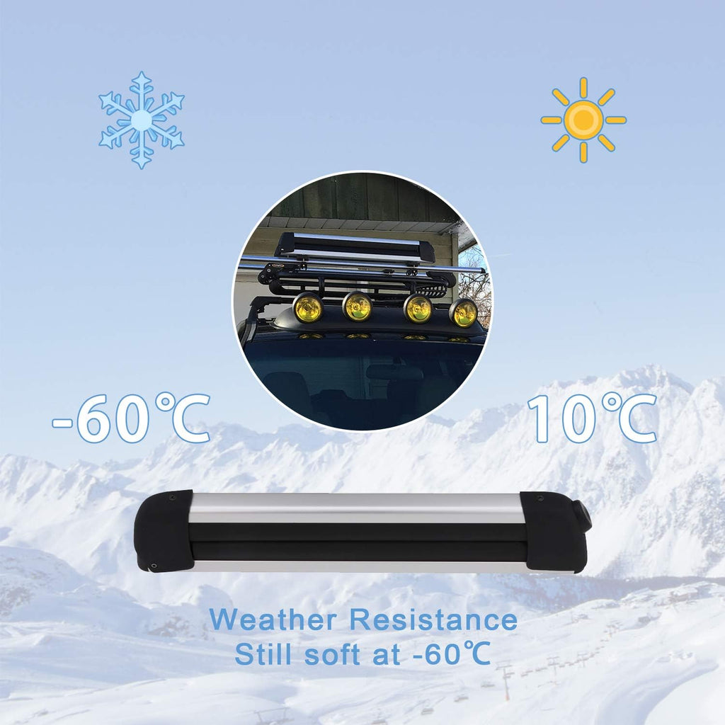 Lockable Cross Bars Carrier & Ski Snowboard Racks Kit R71776