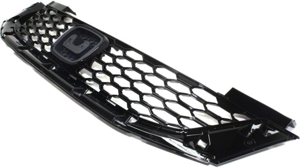 Painted Black Plastic Grille Assembly for Honda Accord Coupe 2013 2014 2015 M27896