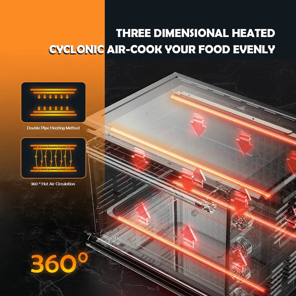 18-in-1 Toaster Oven Air Fryer Combo, 32 Quart Countertop Convection Oven, 1800W H6426