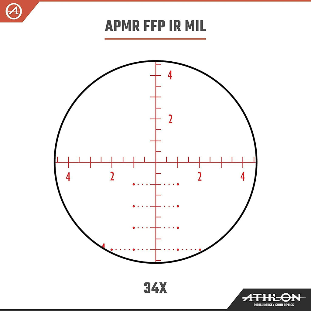 Athlon Optics Argos BTR GEN2 8-34X56 IR MIL First Focal Plane Riflescopes F53606